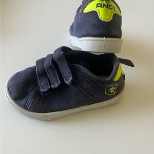 ‼️ 2/$15 item. And1 Toddler 7 Kids Navy and Neon Yellow Sneakers